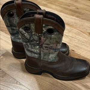 Durango Brown and Camo Western Boots, size 13.5